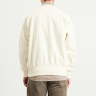 Late Checkout Men's Script Crewneck Sweatshirt in White/Red