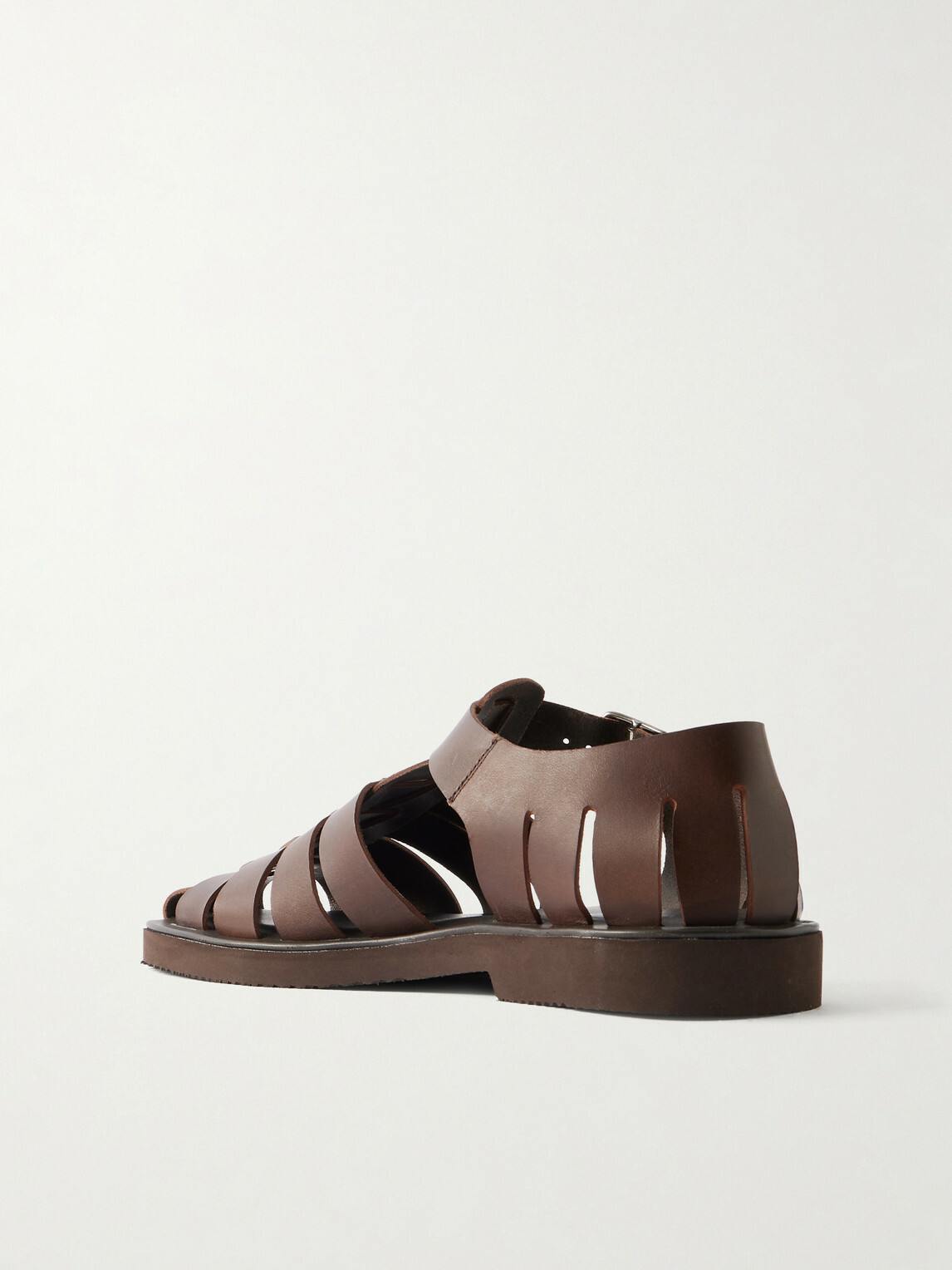 Mr P. - Fisherman Leather Sandals - Brown