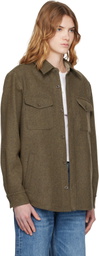 A.P.C. Green Wool Shirt
