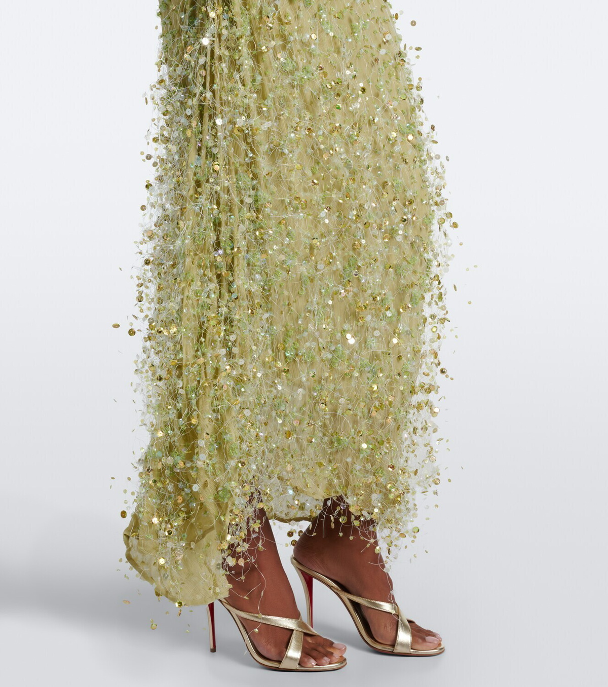 Rachel Gilbert Anika draped embellished gown