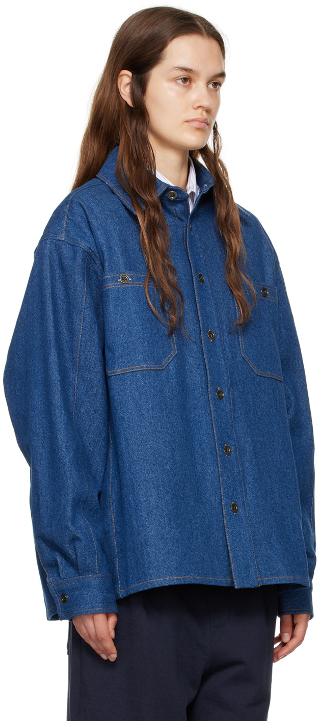 Carter Young Indigo Washed Denim Shirt