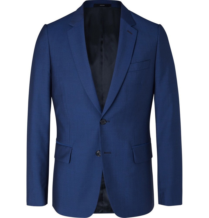 Photo: Paul Smith - Navy Soho Slim-Fit Wool and Mohair-Blend Suit Jacket - Men - Royal blue