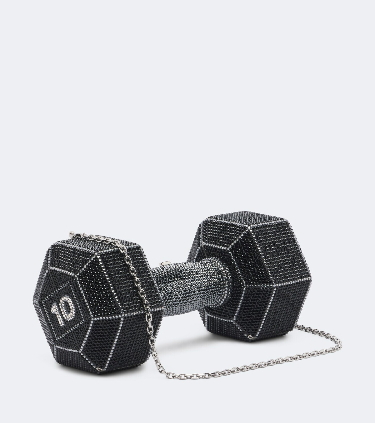 Judith Leiber Couture Dumbbell crystal-embellished clutch