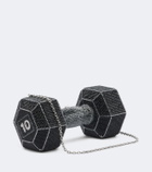 Judith Leiber Couture Dumbbell crystal-embellished clutch