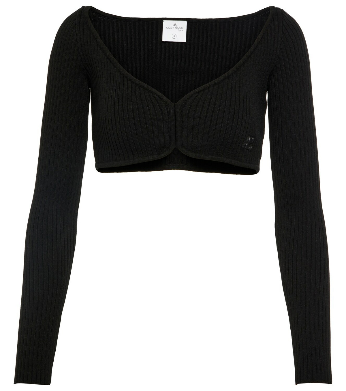 Courreges - Rib-knit crop top Courreges