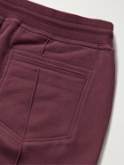 BRUNELLO CUCINELLI - Tapered Cotton-Jersey Sweatpants - Burgundy