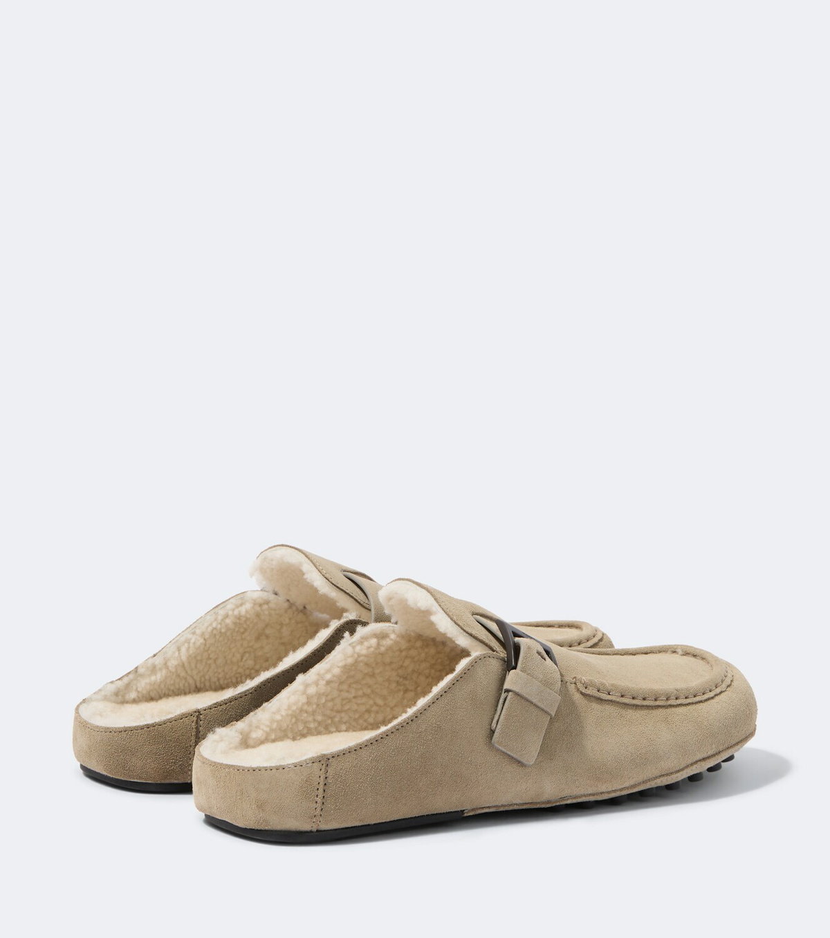 Tod's Gommino® shearling-lined suede mules