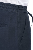 120% Lino Pants In Blue Linen