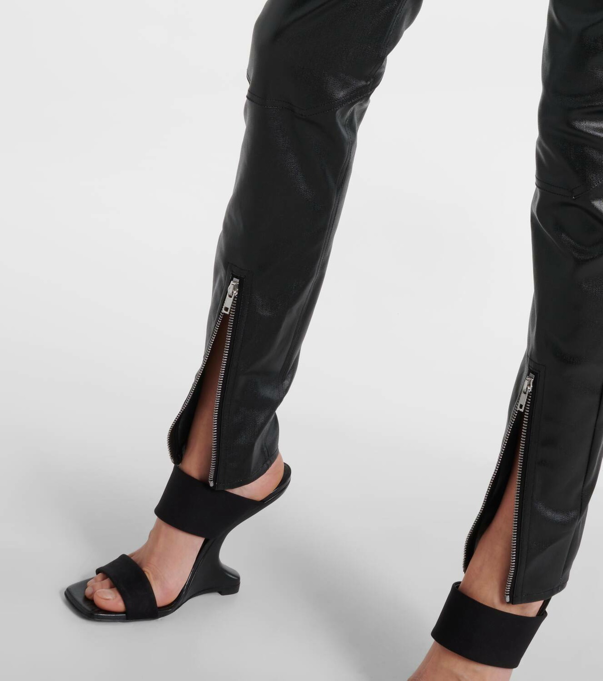 Rick Owens High-rise denim leggings