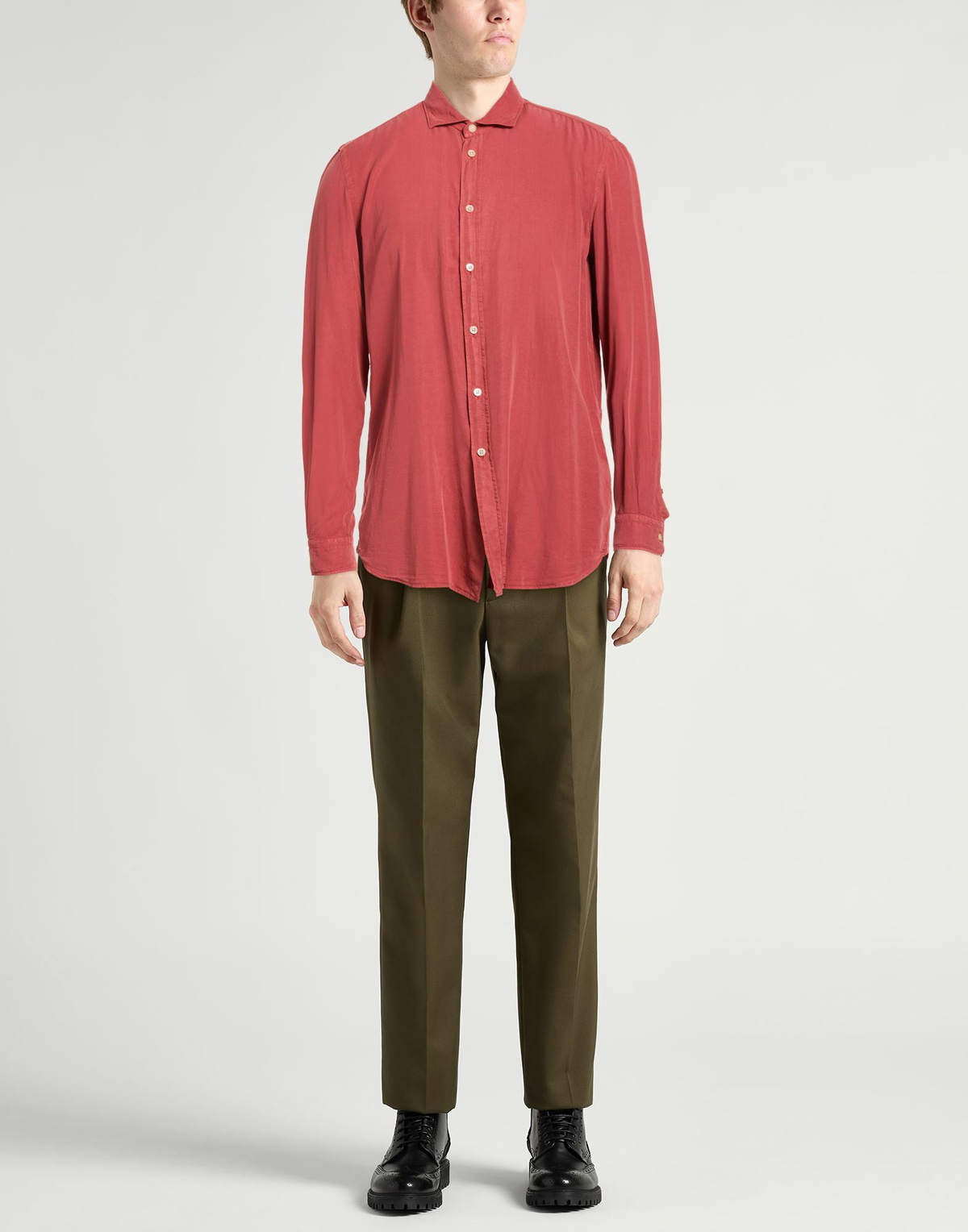 Boglioli Mens Shirt Rust