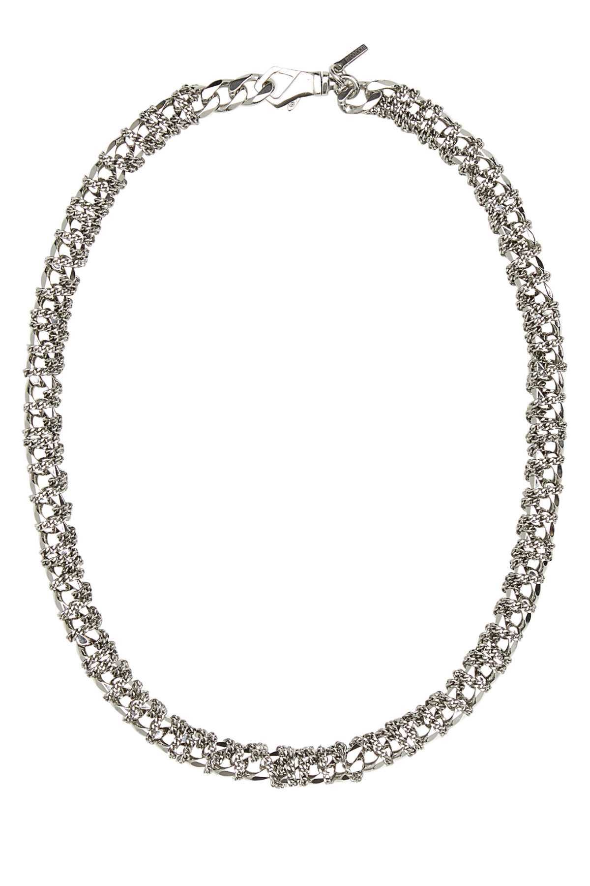 Emanuele Bicocchi 925 Silver Entwined Chain Necklace