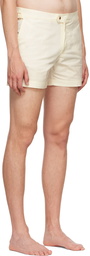 TOM FORD Off-White Polyester Swim Shorts