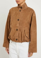 Simkhai Marley Suede Jacket Camel