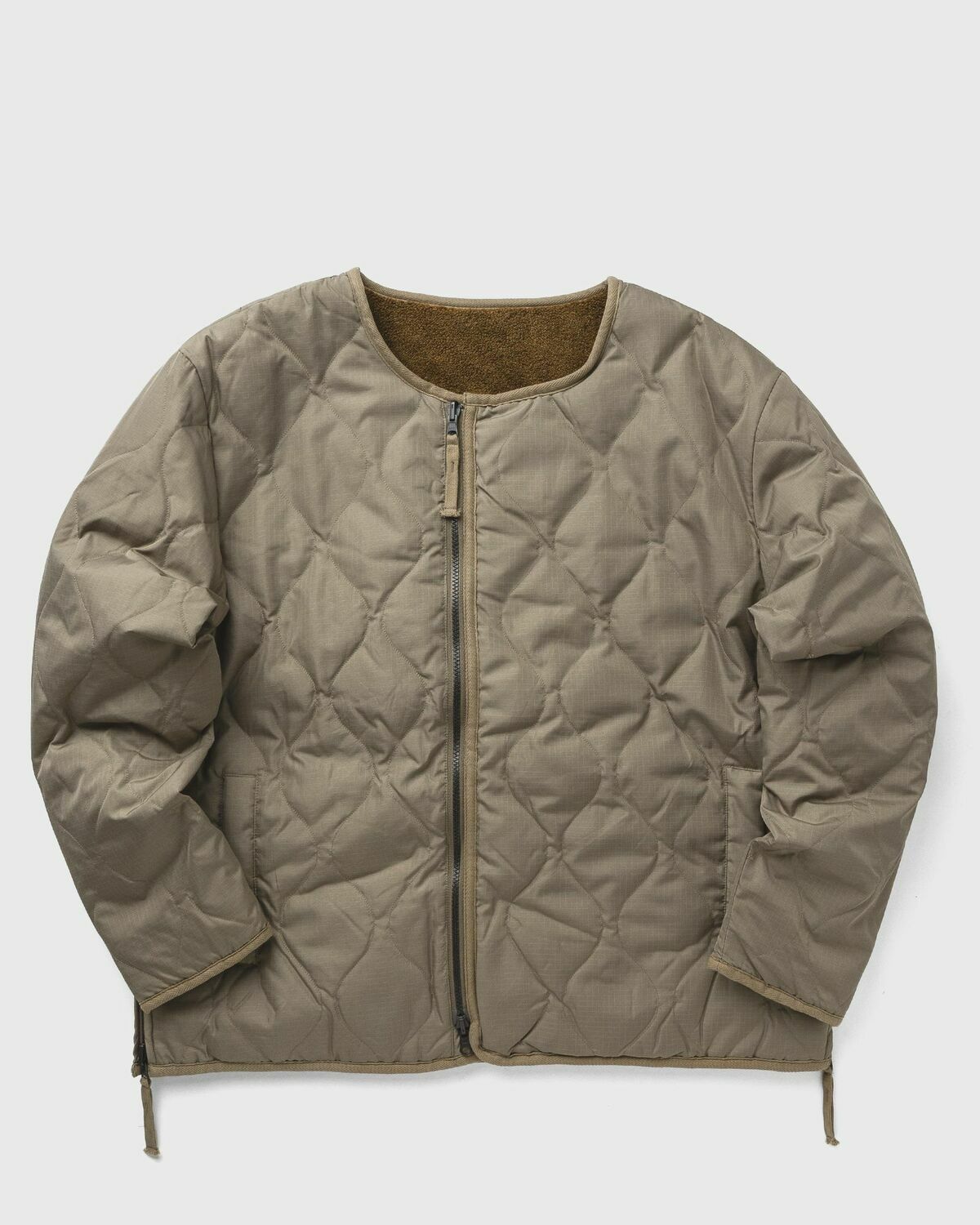 Taion MILITARY RIVERSIBLE CREW NECK DOWN JKT brown/green Taion MILITARY RIVERSIBLE CREW NECK DOWN JKT brown/green