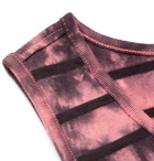 Vans - Striped Tie-Dyed Cotton-Blend Jersey Tank - Pink