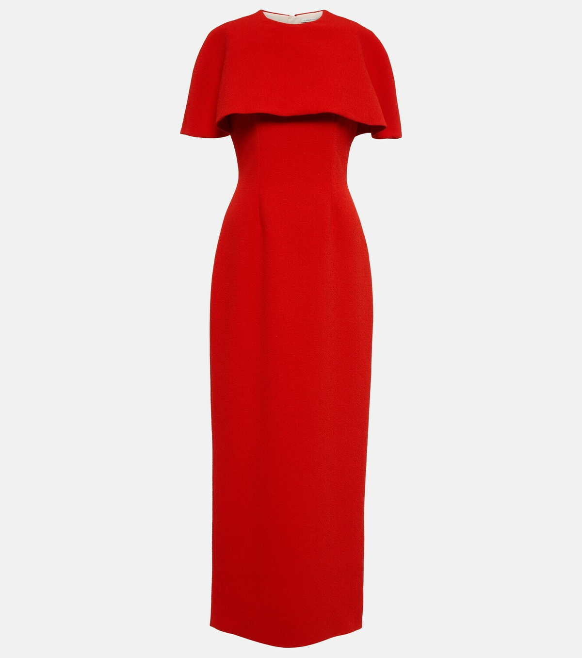 EMILIA WICKSTEAD ワンピース Elham cape crepe midi 803543 Elham cape crêpe midi dress in yellow - Emilia Wickstead