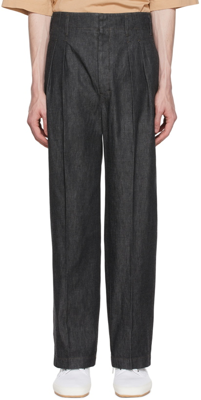 Photo: Lemaire Grey Cotton Trousers