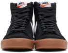 Nike Black & White Suede Blazer Mid '77 Sneakers