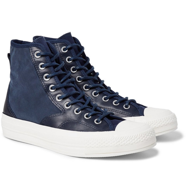 Photo: Converse - 1970s Chuck Taylor All Star Hiker Brushed-Canvas High-Top Sneakers - Men - Blue