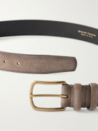 Officine Creative - 3.5cm Suede Belt - Brown