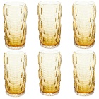 Soho Home Mara Highball Glasses - Set of Six in Amber