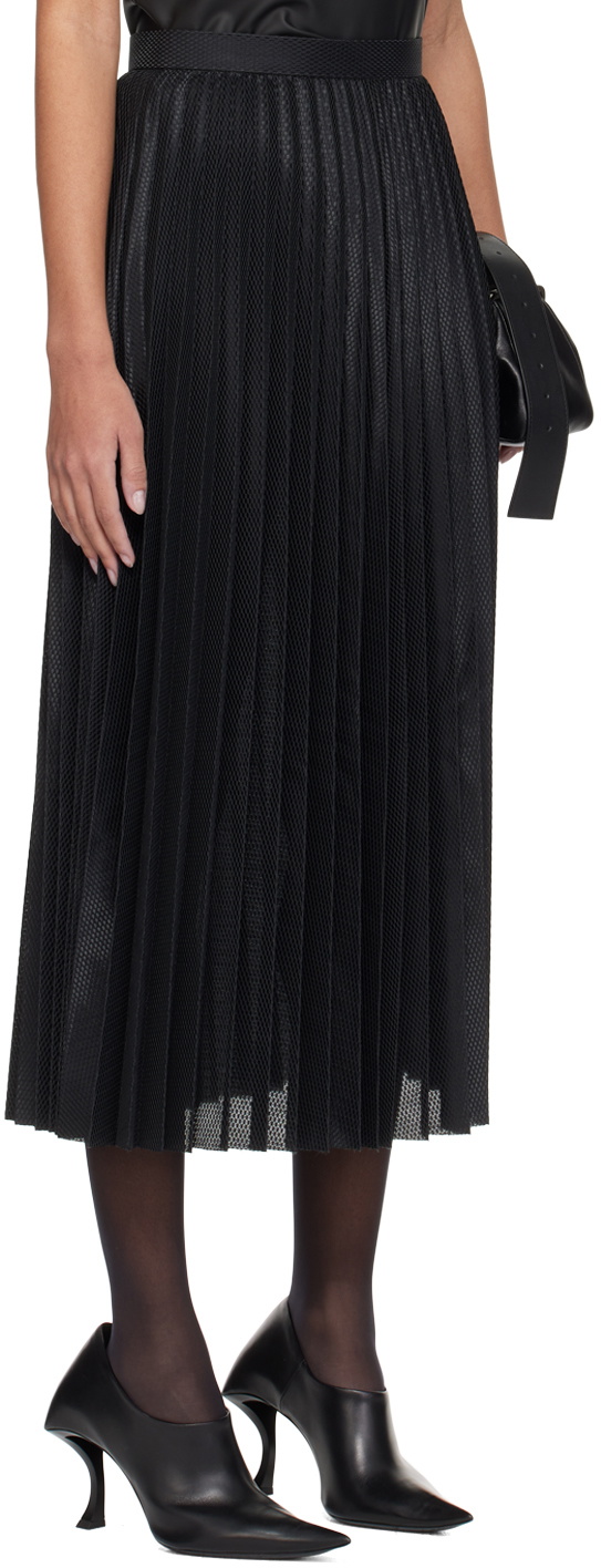 スカート Junya Watanabe MIDI PLEATED ASYMMETRIC SKIRT (JOS01005 1) Junya Watanabe Asymmetric Paneled Pleated Denim Midi Skirt