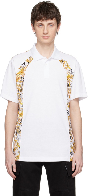 Photo: Versace Jeans Couture White Couture Polo