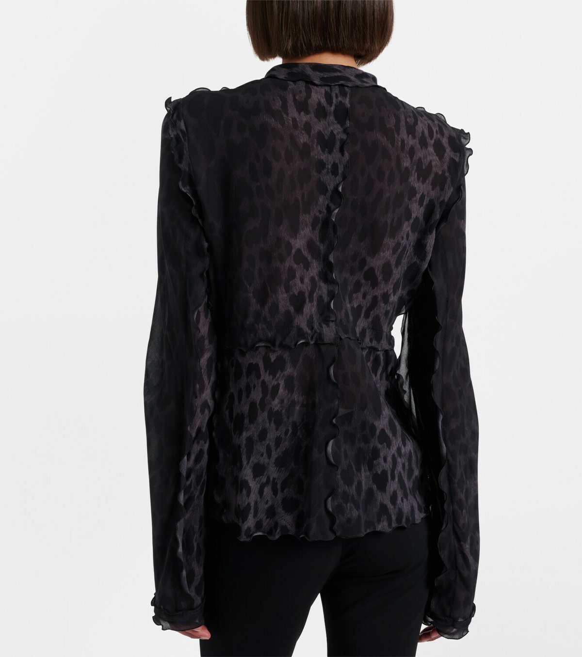 Gucci Leopard-printed silk blouse