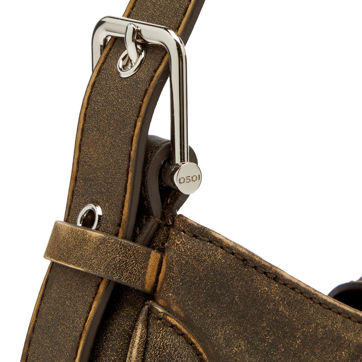 OSOI Women's Hobo Brocle Bag in Vintage Brown OSOI