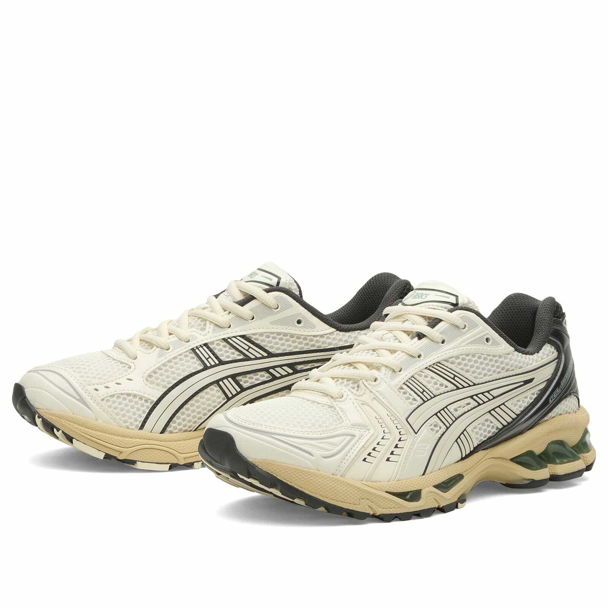 Asics Gel-Kayano 14 Sneakers in Cream/Obsidian Grey