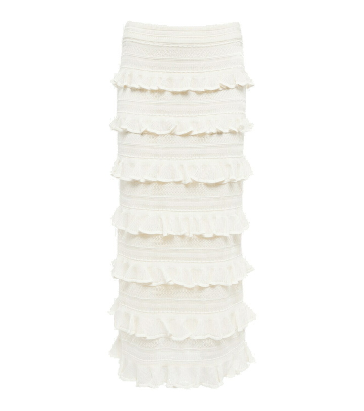 Photo: Zimmermann - Wonderland ruffle-trimmed midi skirt