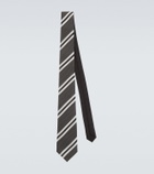 Saint Laurent Striped silk tie