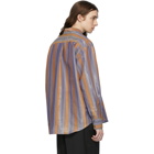 Our Legacy Blue and Orange Coco 70s Shirt