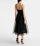 Zimmermann Tulle corset midi dress