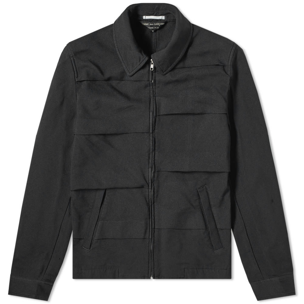 comme des garçons homme 96aw zip-up coat Comme Des Garçons Homme Plus Double Sleeve Hooded Jacket