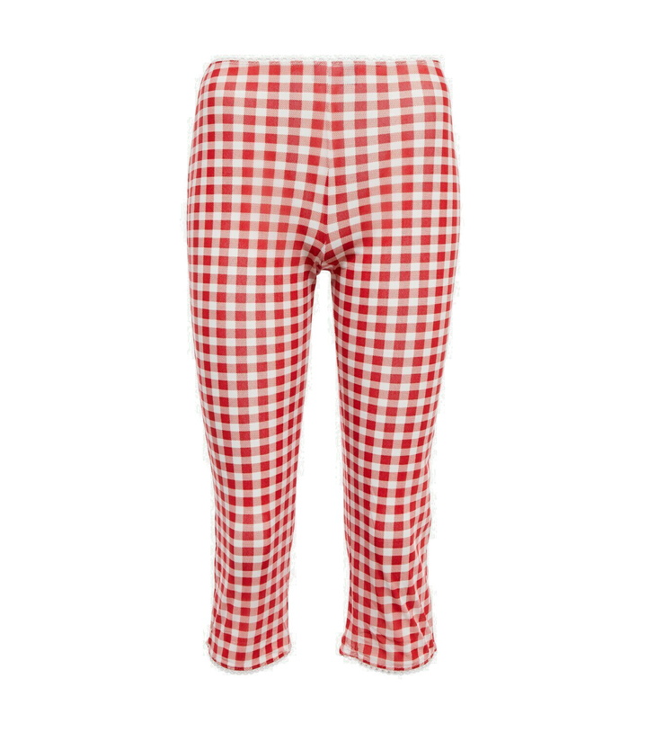Photo: Acne Studios - Gingham-print knee-length leggings