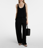Leset Ari cropped crêpe tank top