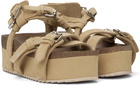 R13 Khaki Platform Sandals