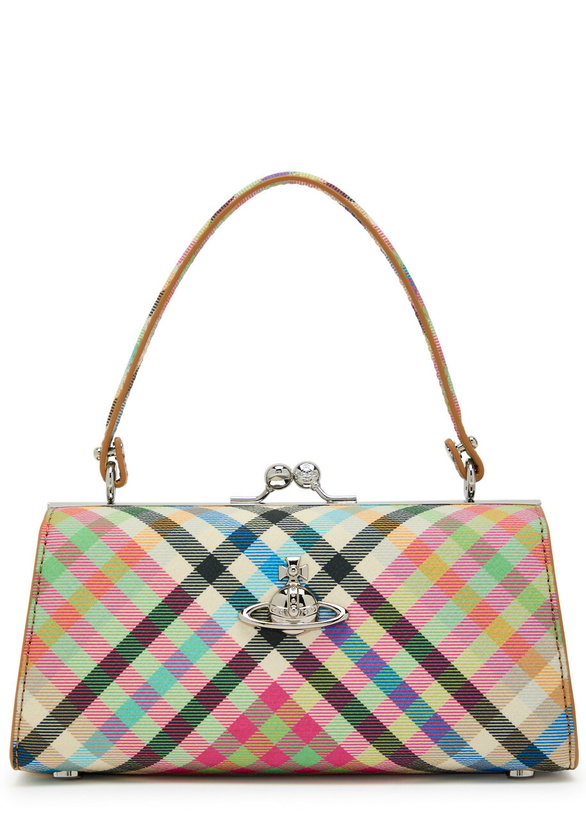 Photo: Vivienne Westwood Doll XL Plaid Faux Leather top Handle bag - Multicoloured - One Size