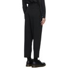 Comme des Garcons Homme Deux Black Wool Gabardine Trousers