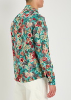 Les Deux Floral-jacquard Woven Overshirt Multicoloured 1