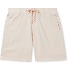 Faherty - Linen and Cotton-Blend Drawstring Shorts - Neutrals