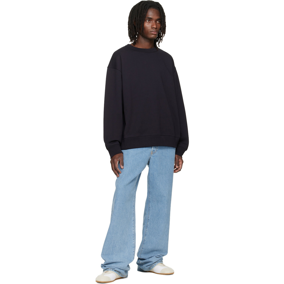Dries Van Noten Navy Oversized Sweatshirt