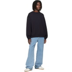 Dries Van Noten Navy Oversized Sweatshirt