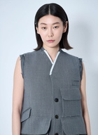 Maison Margiela Distressed Wool Waistcoat
