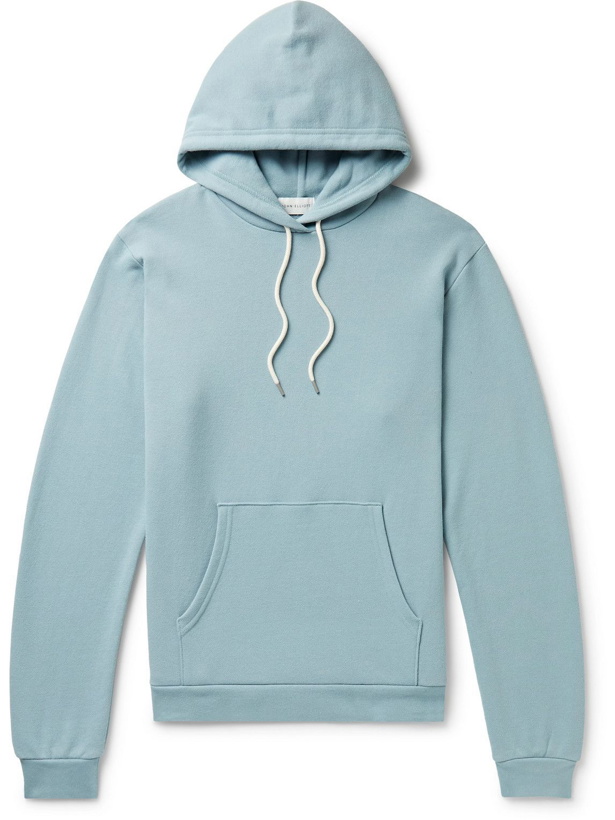 Photo: John Elliott - Beach Cotton-Jersey Hoodie - Blue