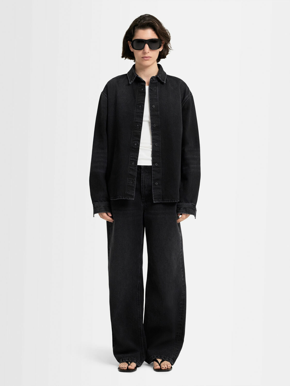 ANNAGRETA Clara Black Wash 5-pocket Denim Jeans