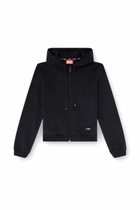 Diesel Hoodie in peached cotton blend - Tops Womens in Black