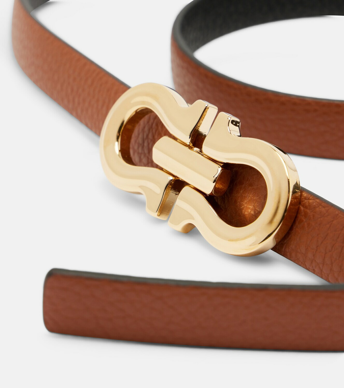 Ferragamo Gancini reversible leather belt