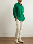 Polo Ralph Lauren - Button-Down Collar Linen Shirt - Green